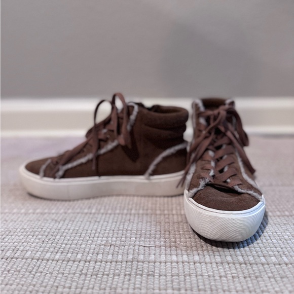 UGG Women’s Brown High-Top Nuray Sneakers - Picture 2 of 7